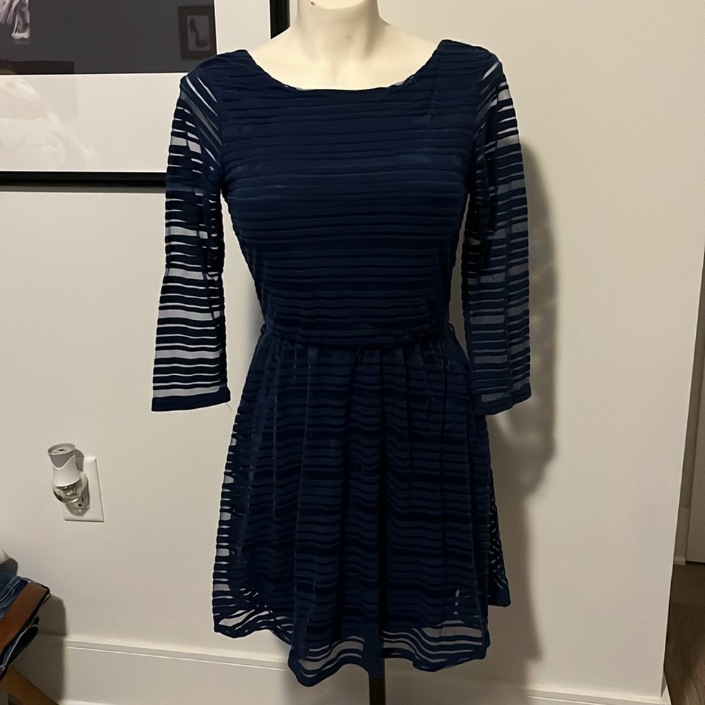 Navy Blue Lily Rose Dress